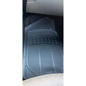 Automotive Floor Mats - Heavy-Duty Rubber, Universal Fit Full Set